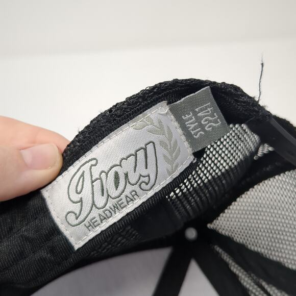 EnPak Miller Snapback Trucker Hat Gray One Size Adjustable Ivory Headwear - Picture 9 of 10